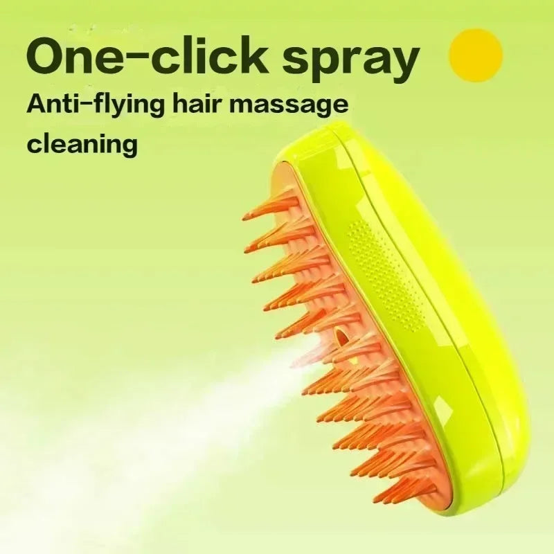 Electric Steamy Brush for Massage Pet