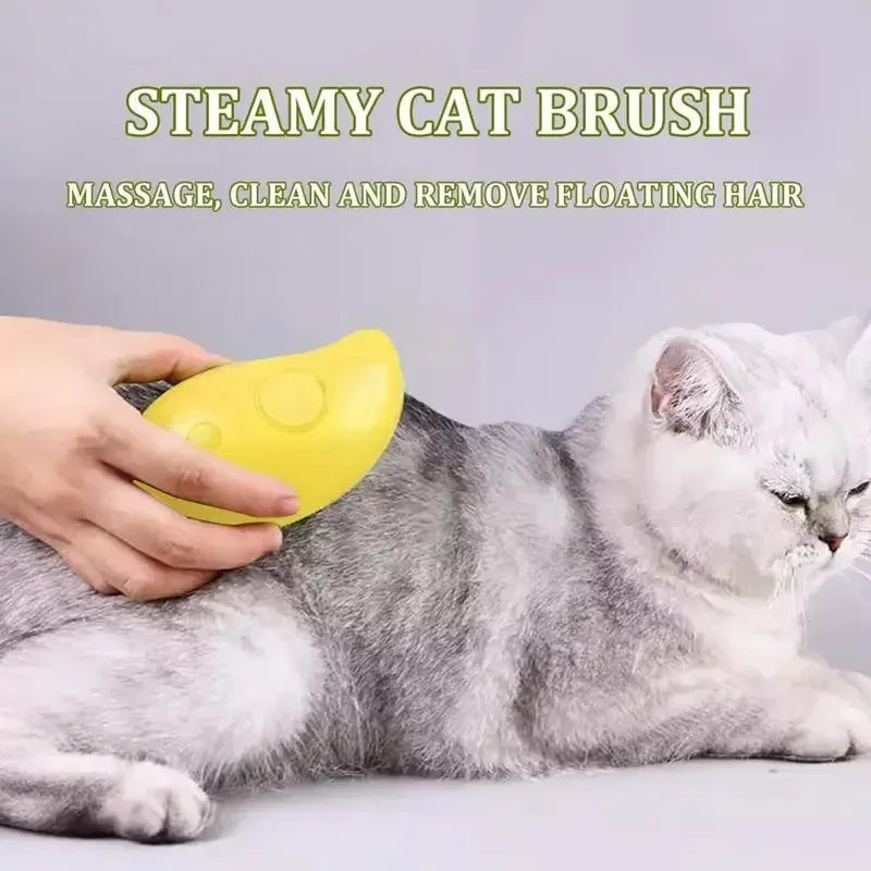 Electric Steamy Brush for Massage Pet