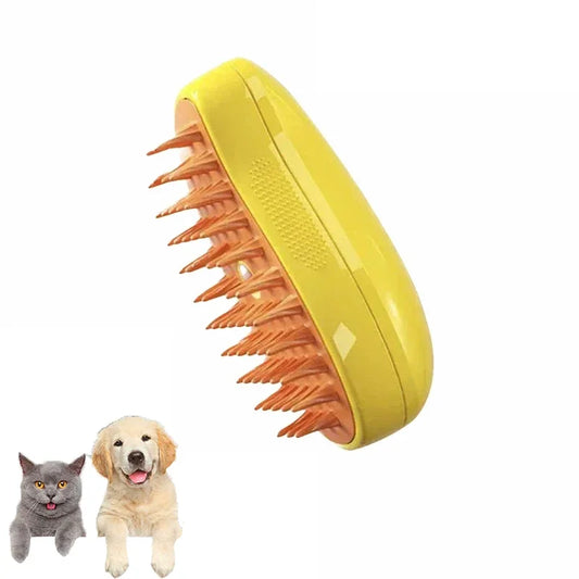 Electric Steamy Brush for Massage Pet 